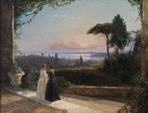 Lepoldina Zanetti Borzino - View of Genoa (1856)